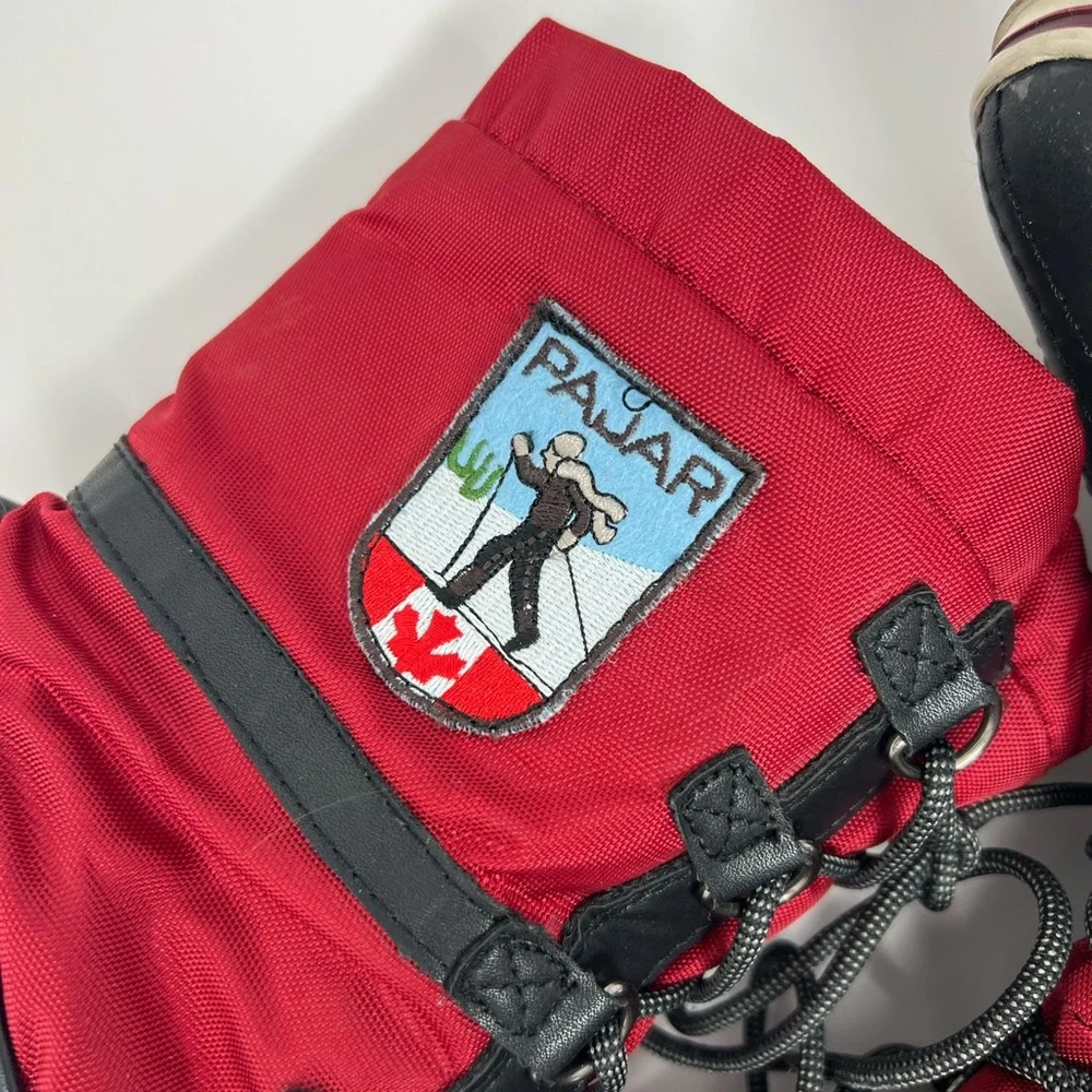 Pajar red and black snow boots